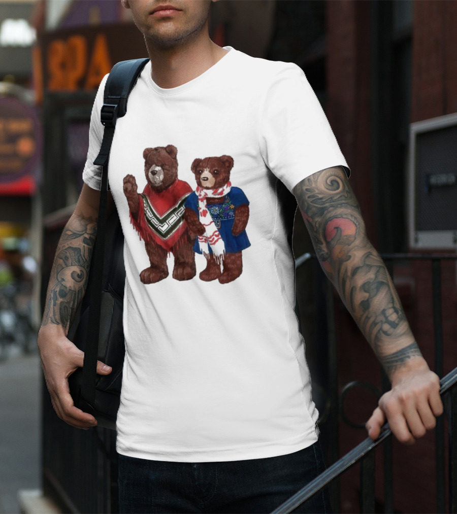 My Morning Jacket Pooch And Denise Bears Winter Poncho And Scarf T-Shirt