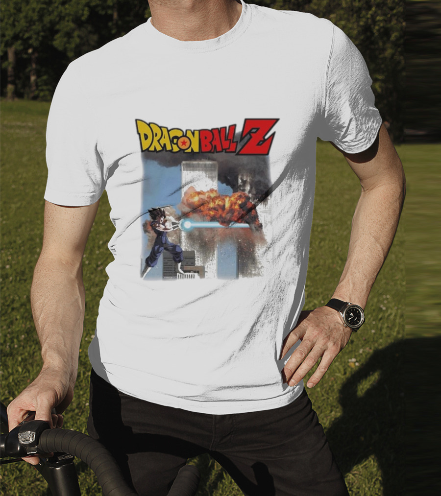 Dragon Ball Z Vegito 9/11 Twin Towers Controversial Image T-Shirt