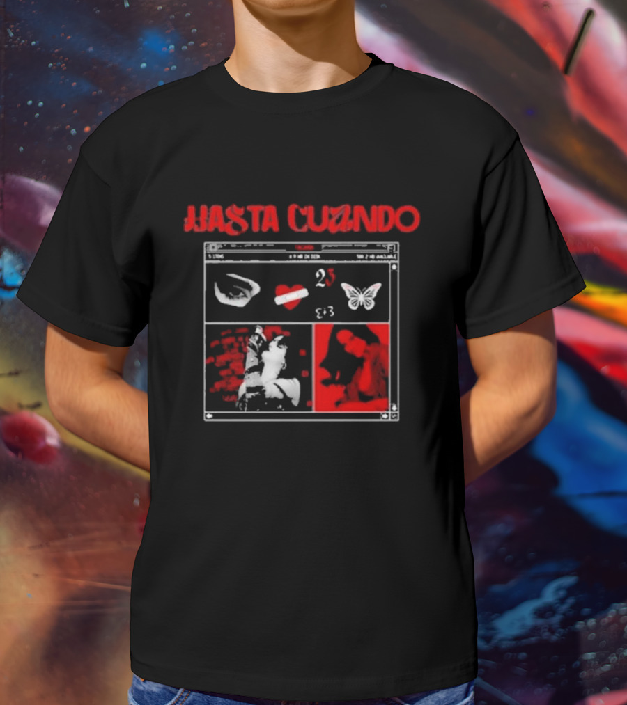 Gala Montes Hasta Cuándo 23 Butterfly Heart Lips T-Shirt