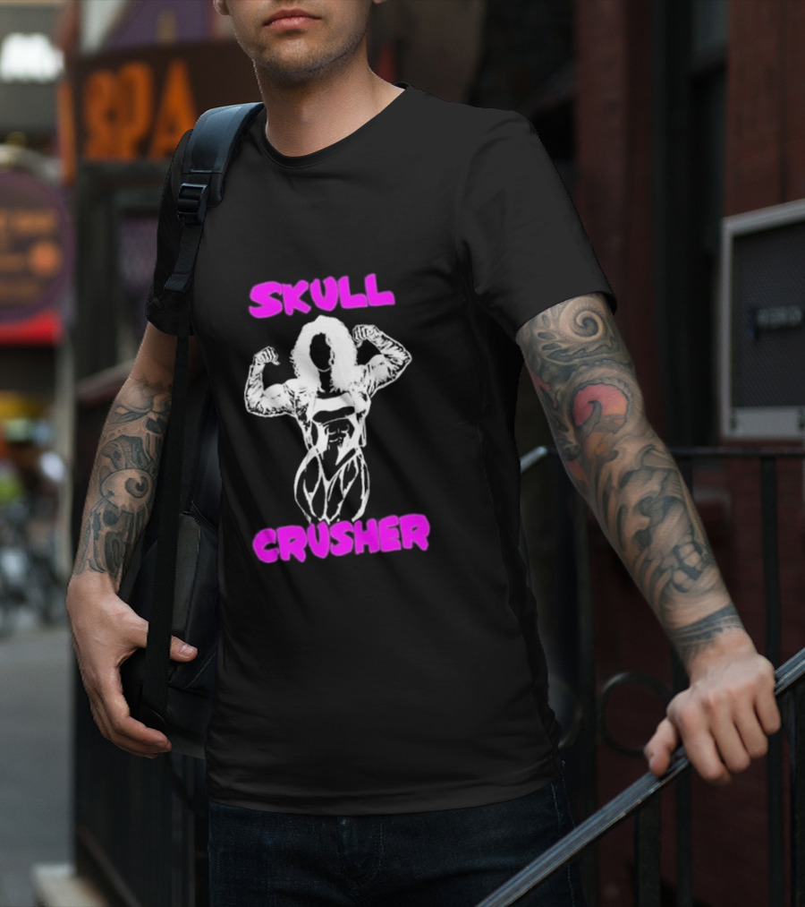 Skull Crusher Bodybuilder Flexing T-Shirt