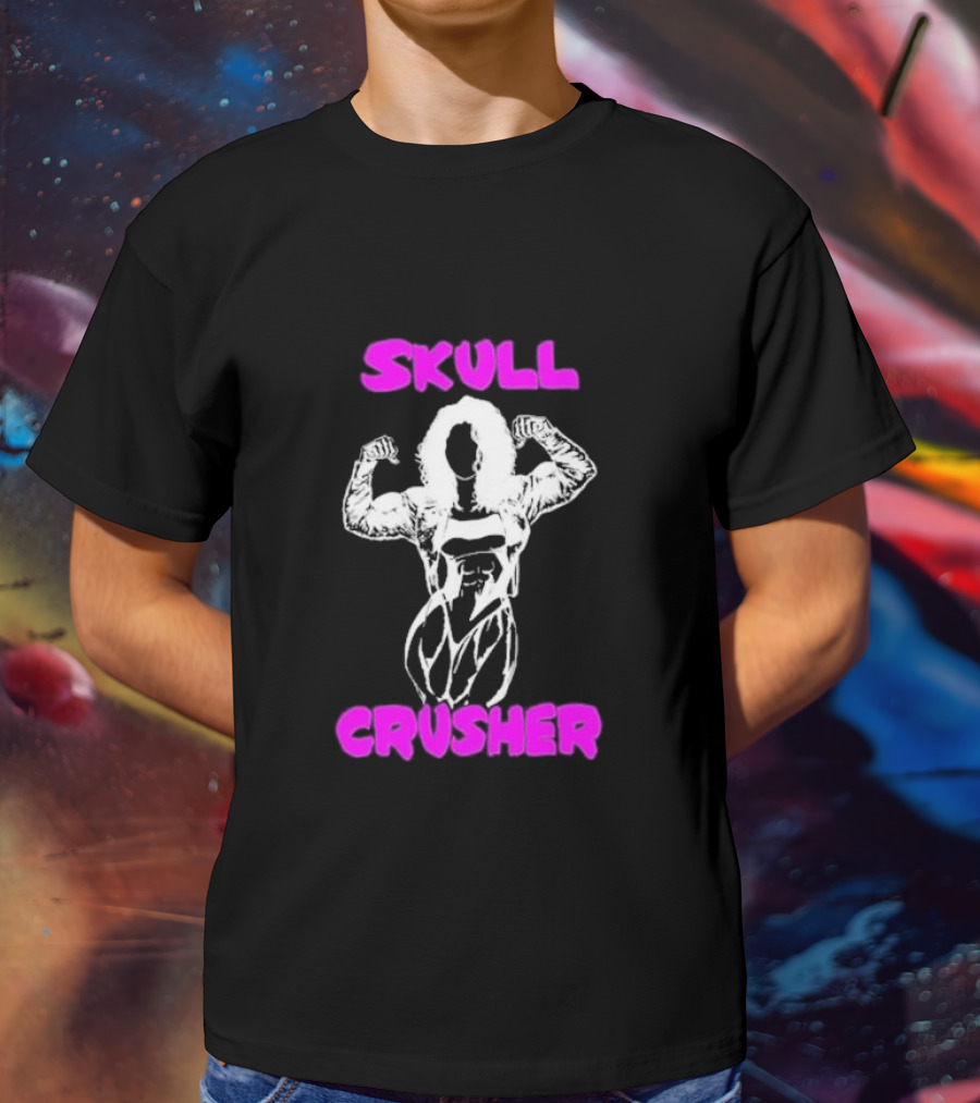 Skull Crusher Bodybuilder Flexing T-Shirt