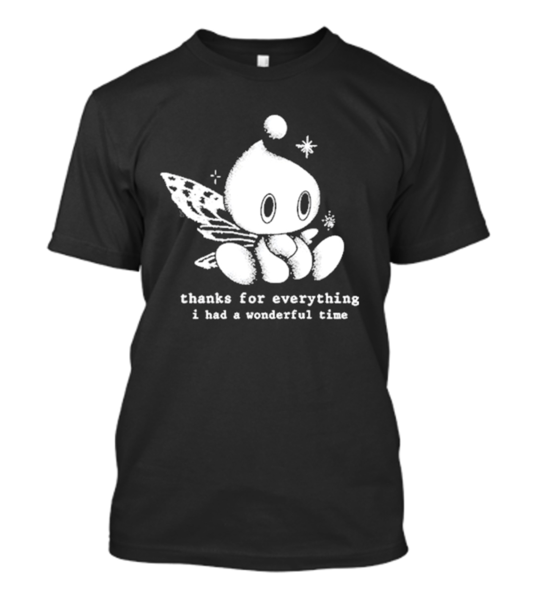 Mamono World Thanks For Everything I Had A Wonderful Time Cute Character With Wings T-Shirt