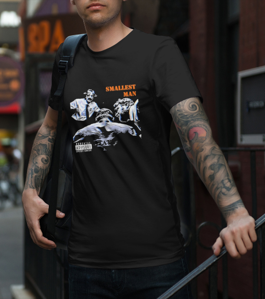 Bffs Smallest Man Explicit Content Parental Advisory T-Shirt