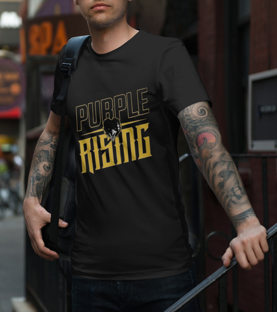Purple Rising Baltimore Football Ravens Fans T-Shirt