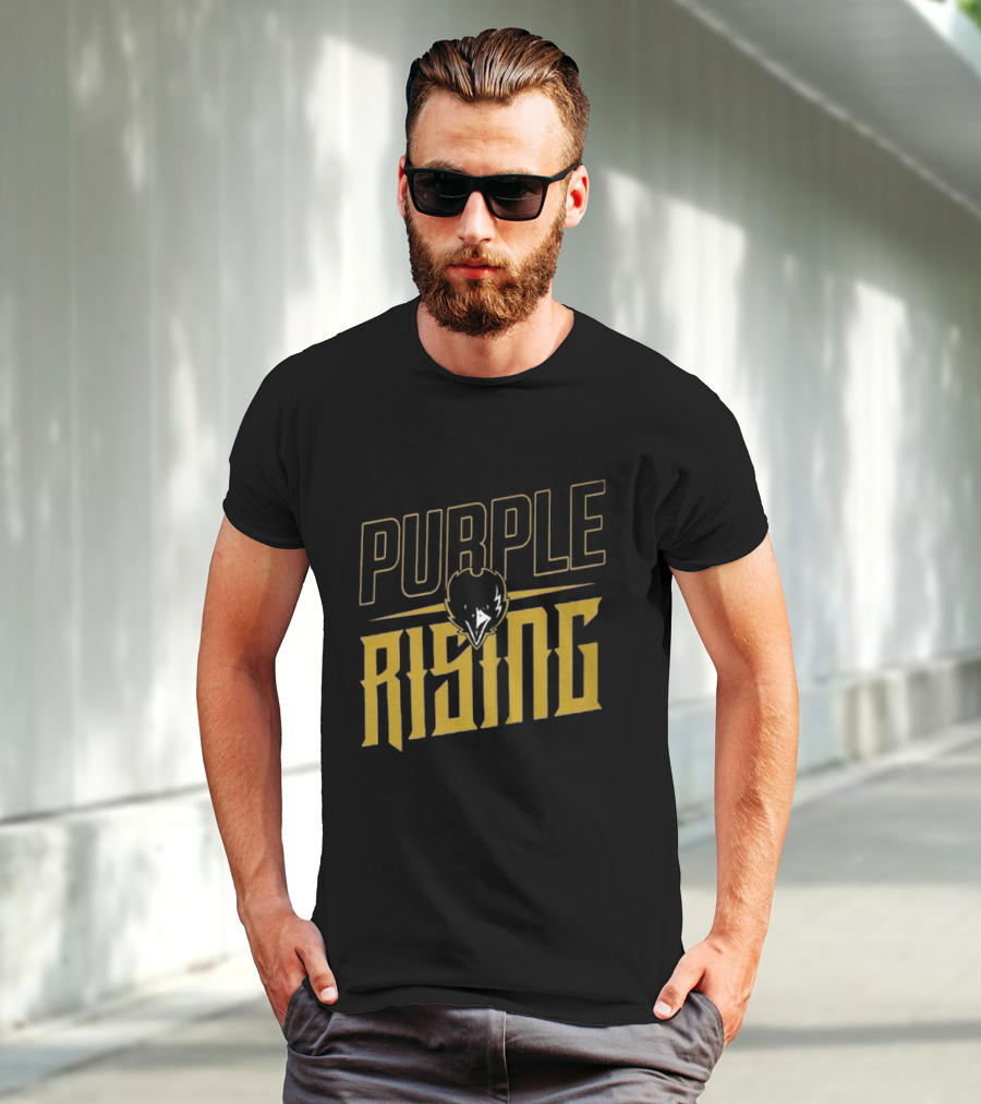 Purple Rising Baltimore Football Ravens Fans T-Shirt