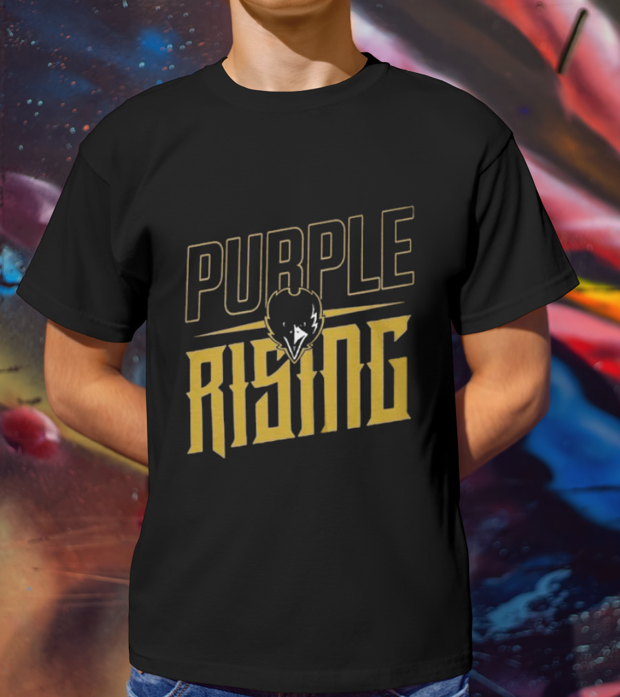 Purple Rising Baltimore Football Ravens Fans T-Shirt