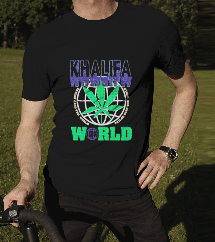 Khalifa Weed Taylor Gang The World T-Shirt