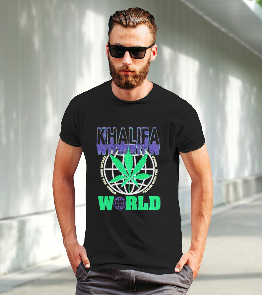 Khalifa Weed Taylor Gang The World T-Shirt