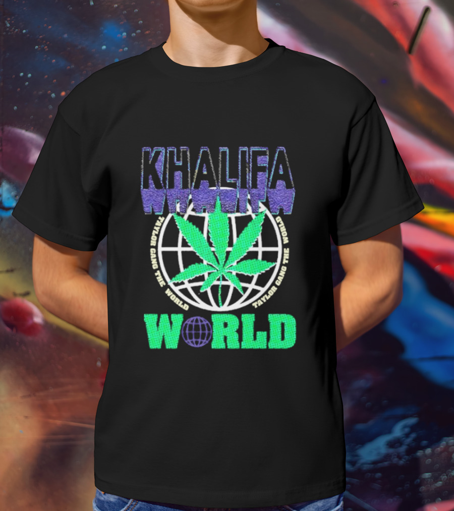 Khalifa Weed Taylor Gang The World T-Shirt