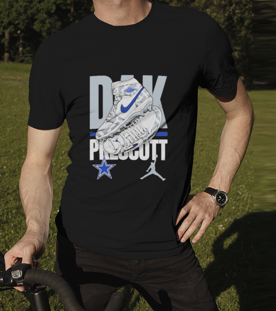 Dak Prescott Dallas Cowboys Jordan Brand Kicks Player Youth T-Shirt
