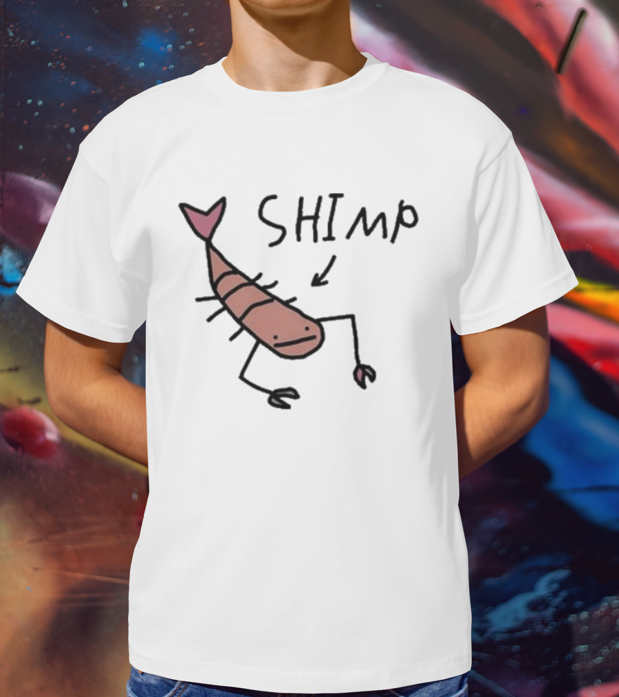 Worst Shimp Shrimp Drawing Humor T-Shirt