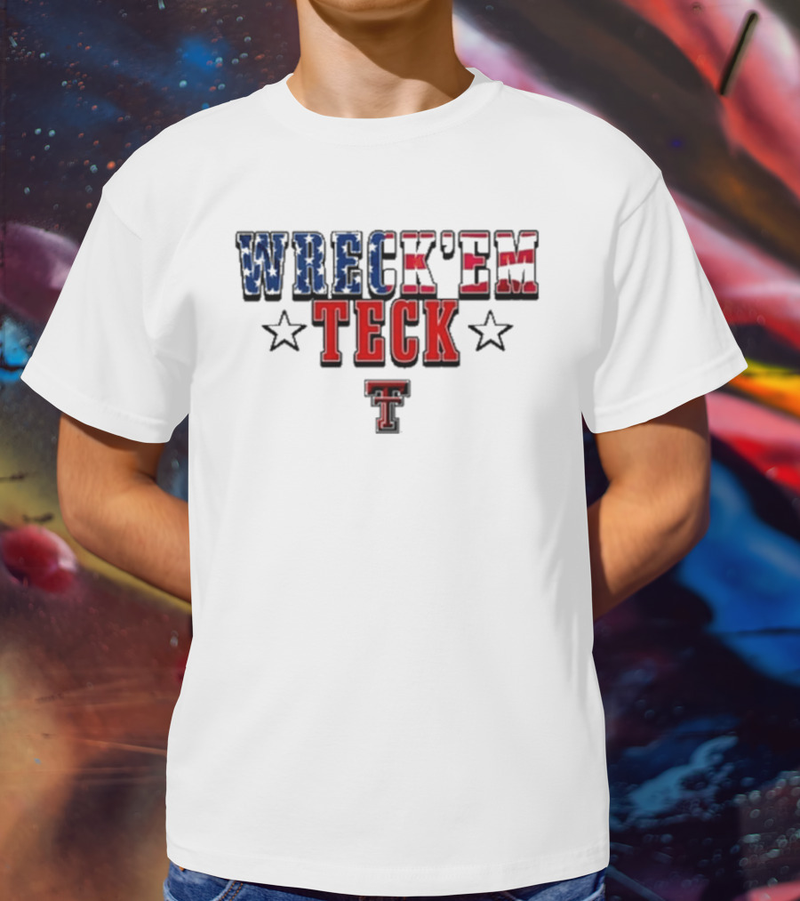 Wreck’em Tech Texas Stars TTU Sports T-Shirt