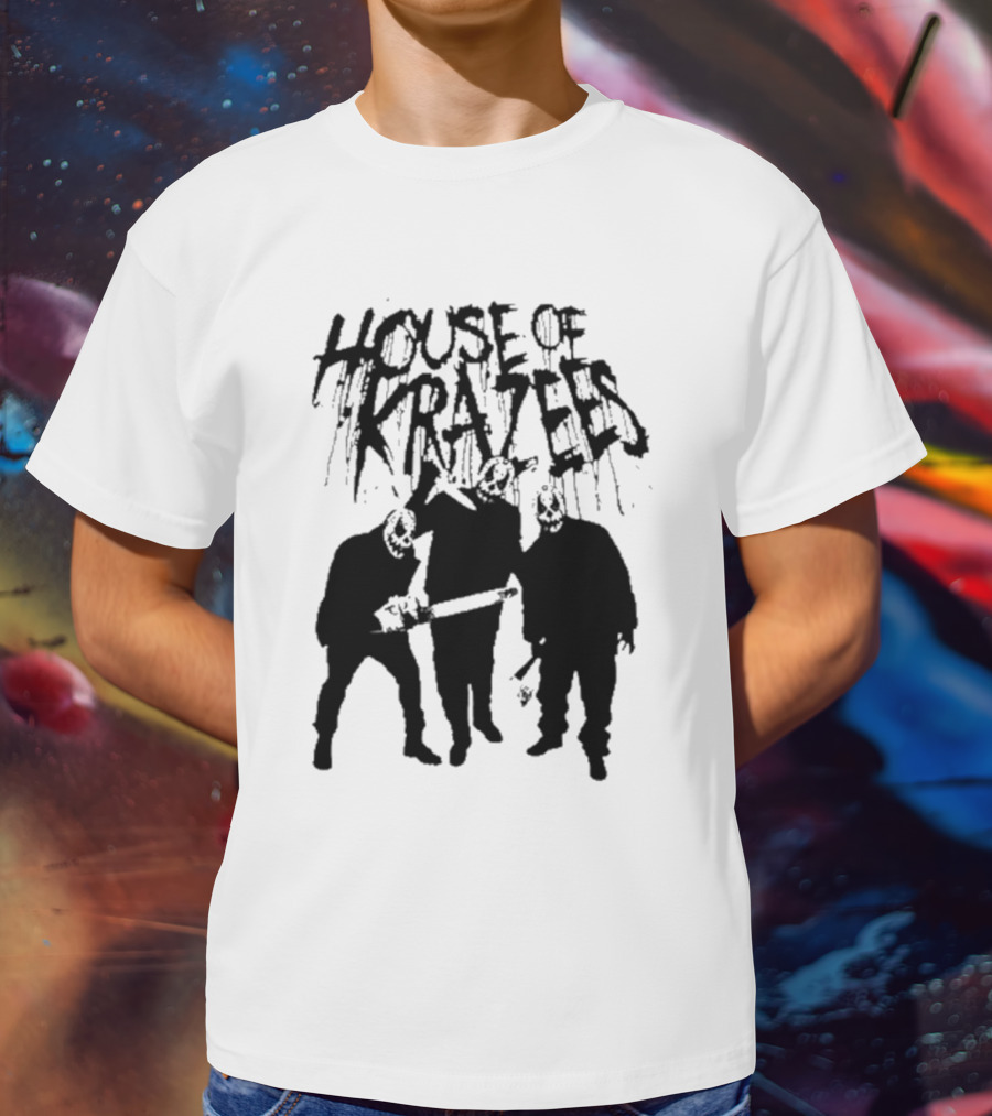 House Of Krazees MNE Stare Horror Mask Trio T-Shirt