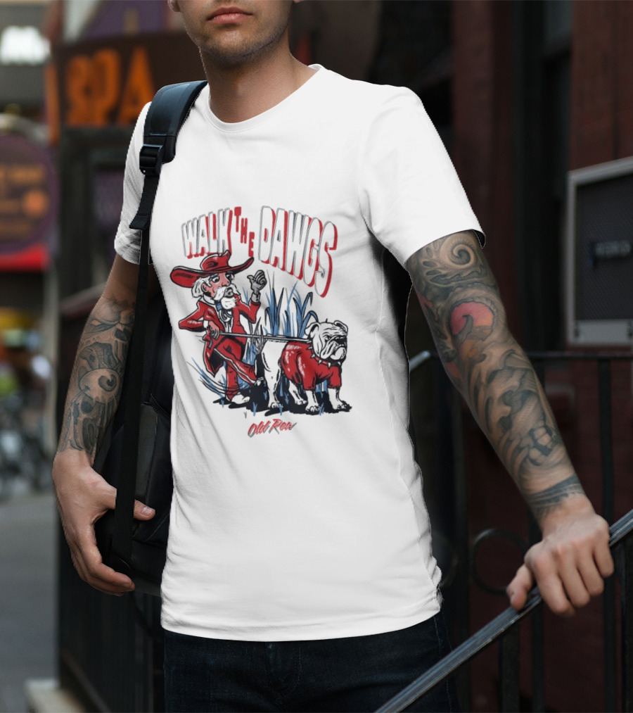 Walk The Dawgs Old Row Bulldog Cowboy T-Shirt