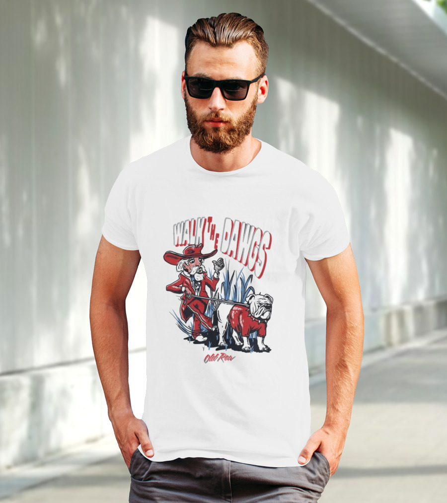 Walk The Dawgs Old Row Bulldog Cowboy T-Shirt