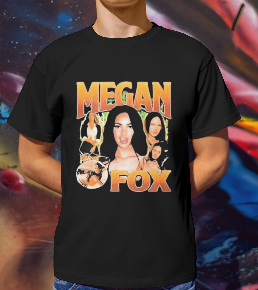 Megan Fox 90s Retro Collage T-Shirt