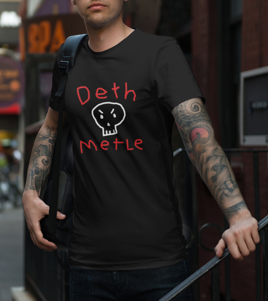 Deluxe Deth Metle Skull T-Shirt