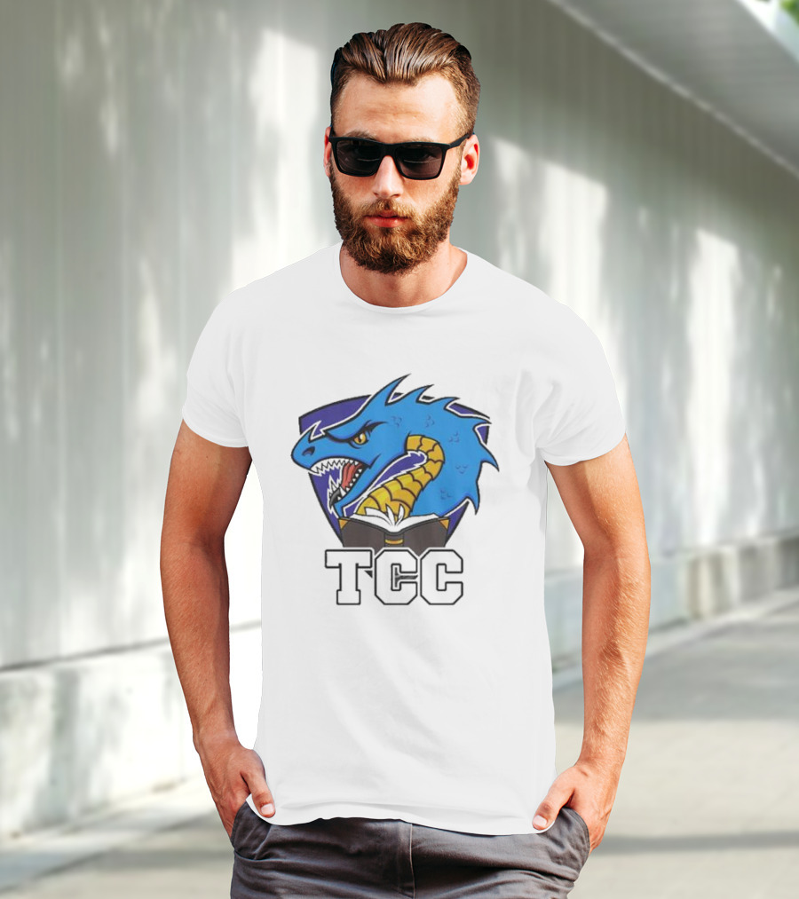 Tolarian Community College Sportsball Dragon Emblem TCC T-Shirt