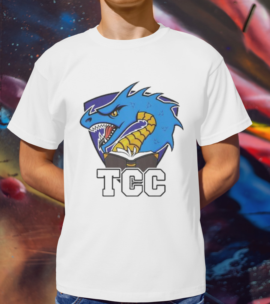 Tolarian Community College Sportsball Dragon Emblem TCC T-Shirt