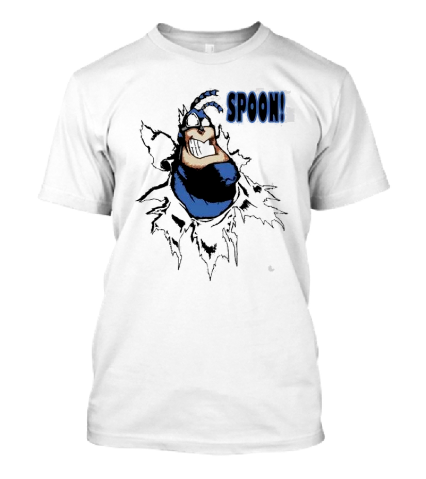 The Tick Cartoon Hero SPOON T-Shirt