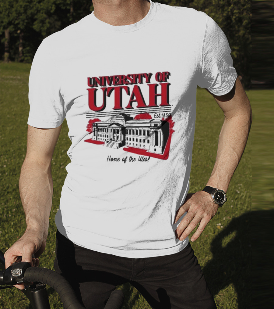University Of Utah Home Of The Utes Est. 1850 Vintage Building T-Shirt