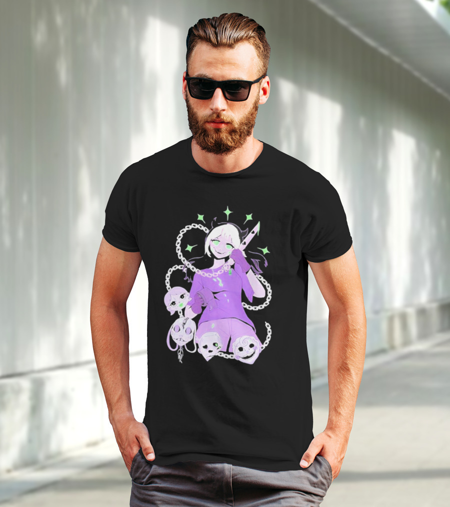 Aspen Chained Masked Figure With Chains And Masks T-Shirt