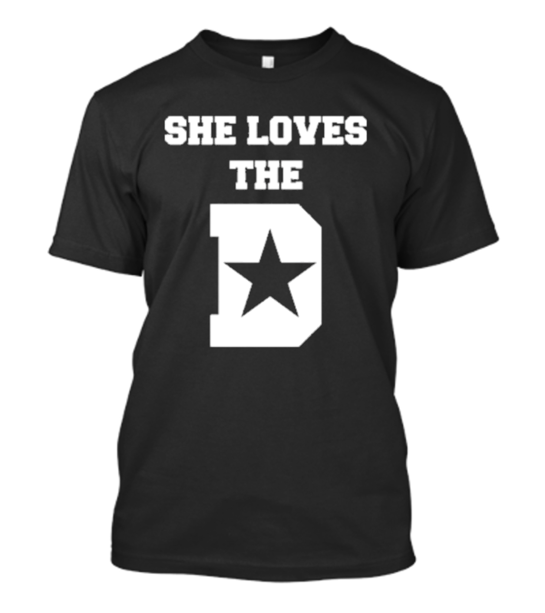 She Loves The D Star Logo Dallas Texas Pride T-Shirt