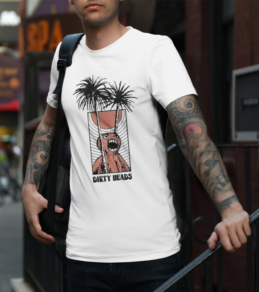 Dirty Heads Sun Scream Creature Palm Trees Holiday T-Shirt