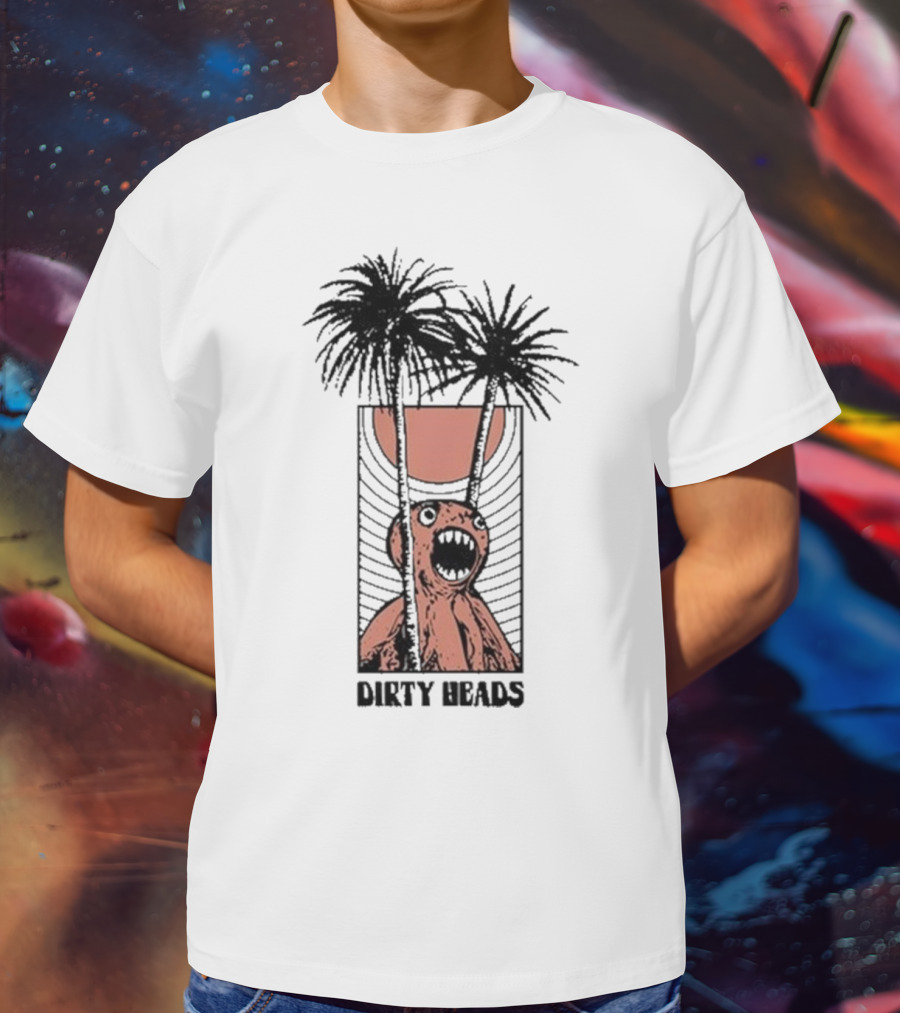 Dirty Heads Sun Scream Creature Palm Trees Holiday T-Shirt