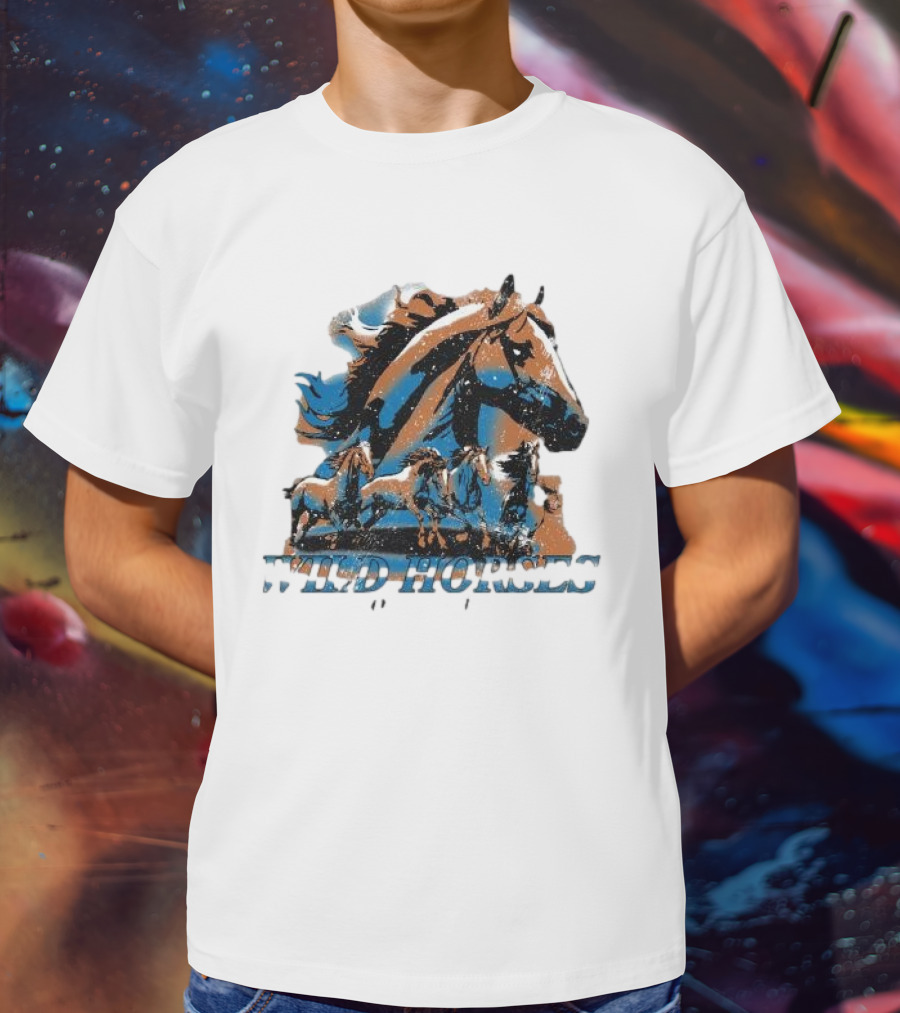 Wild Horses Born To Run Running Wild Hang Over Gang T-Shirt