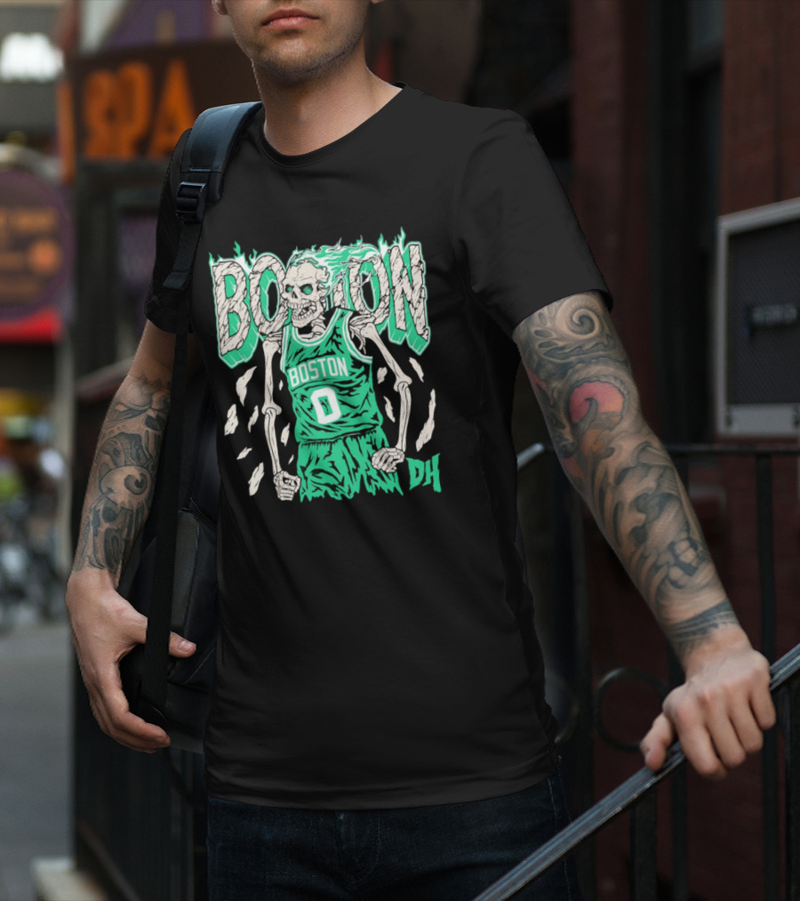 Drip Heads Celtics Boston Skeleton Jersey DH 0 T-Shirt