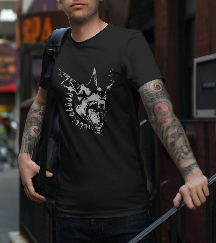 Dyson Daniels Wearing Règne Dogs Only Fierce Animal Head T-Shirt