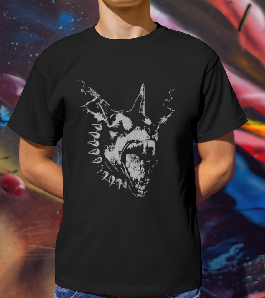 Dyson Daniels Wearing Règne Dogs Only Fierce Animal Head T-Shirt