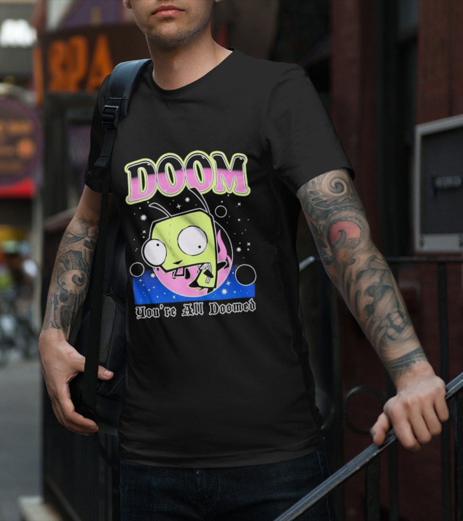 Invader Zim GIR Doom You're All Doomed Space T-Shirt