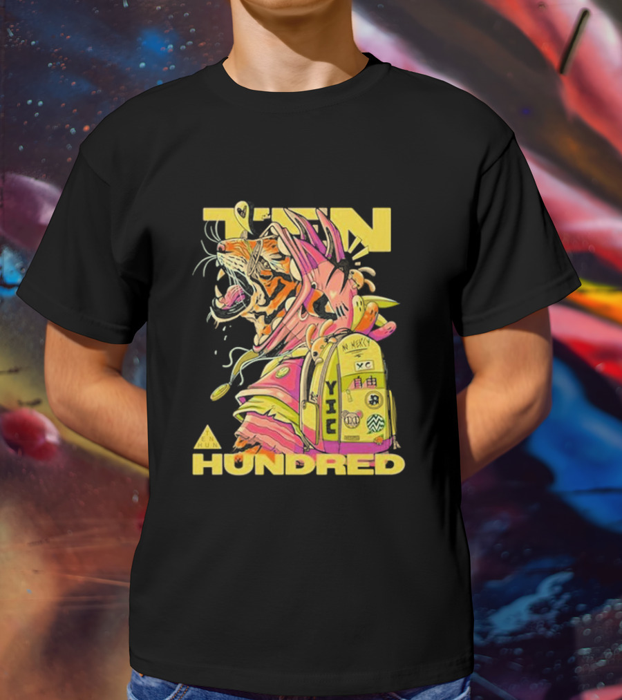TENHUNDRED Tiger Backpack Wear Your Mask HUNDRED T-Shirt