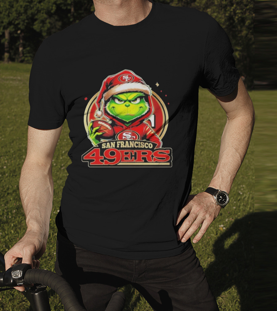 The Grinch San Francisco 49ers Football Mashup T-Shirt