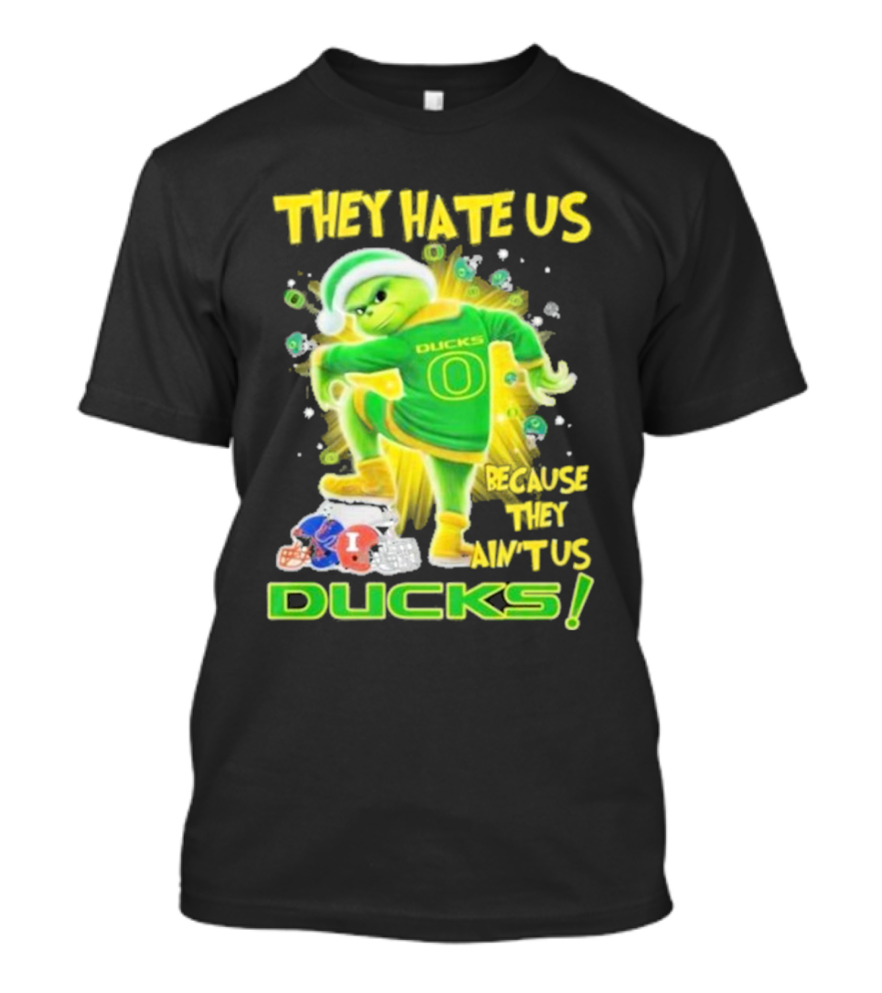 They Hate Us Because They Ain't Us Ducks Merry Christmas T-Shirt
