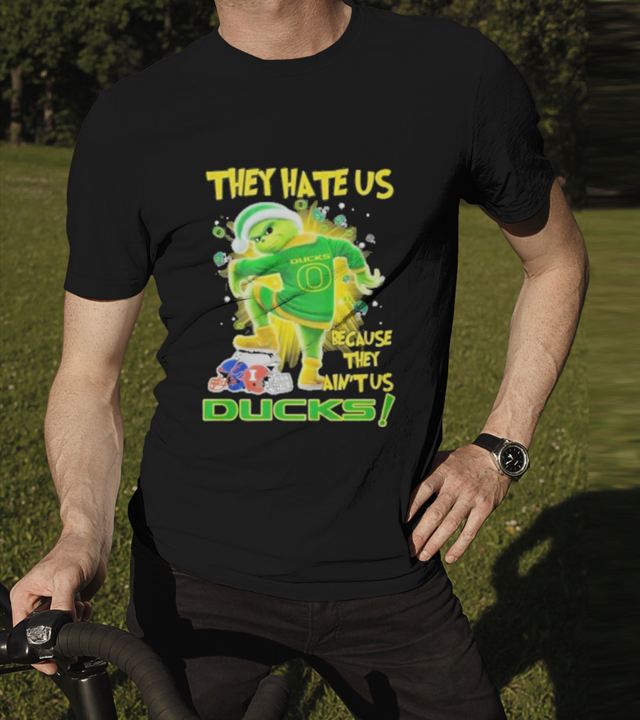 They Hate Us Because They Ain't Us Ducks Merry Christmas T-Shirt