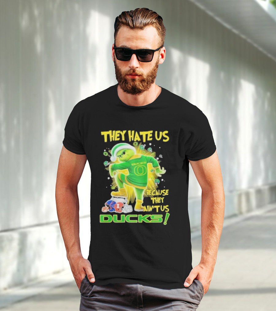 They Hate Us Because They Ain't Us Ducks Merry Christmas T-Shirt