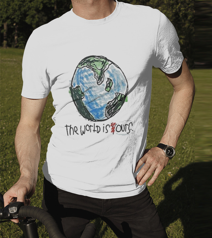 After School Special The World Is Yours Earth Drawing T-Shirt