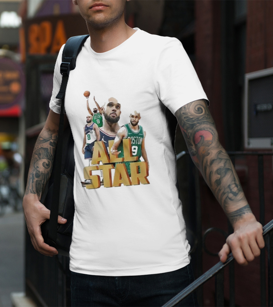 Boston Celtics Derrick White All-Star Player Portrait Collection T-Shirt