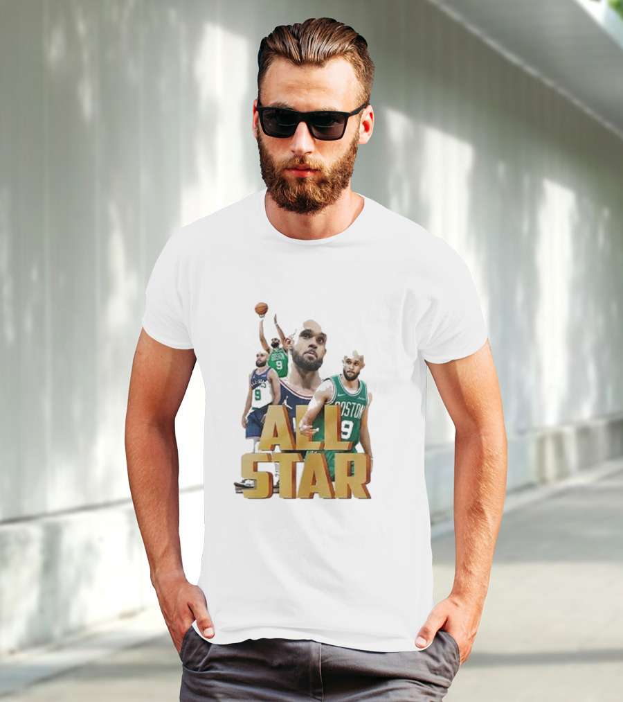 Boston Celtics Derrick White All-Star Player Portrait Collection T-Shirt