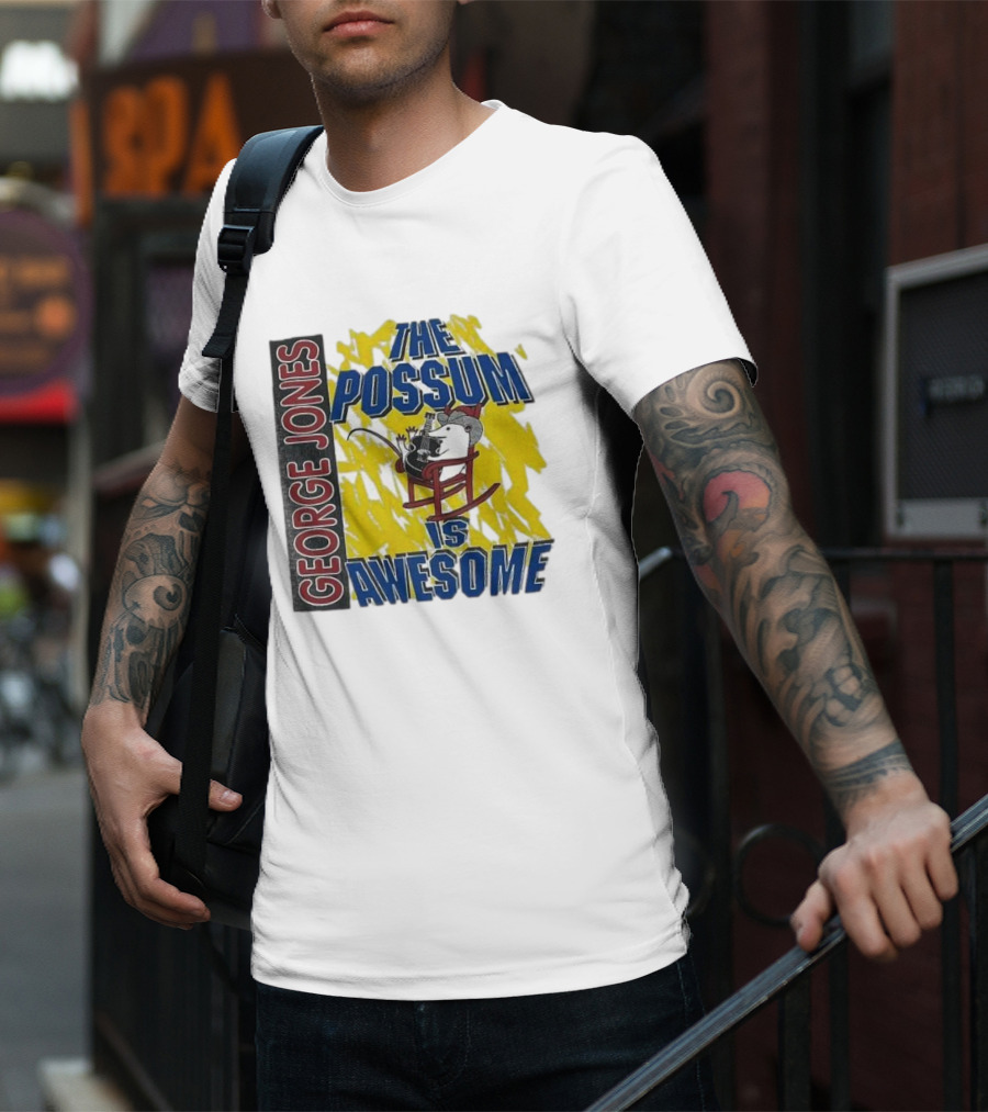 George Jones The Possum Is Awesome Rockin Chair T-Shirt