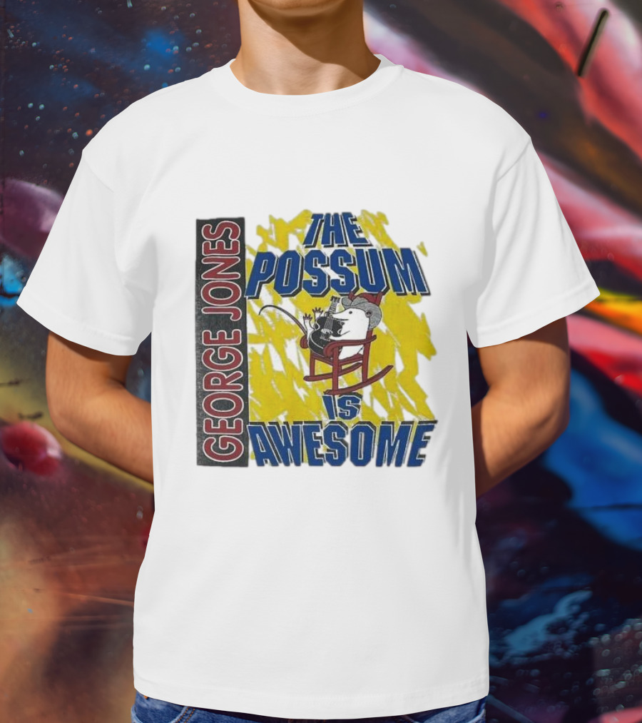 George Jones The Possum Is Awesome Rockin Chair T-Shirt