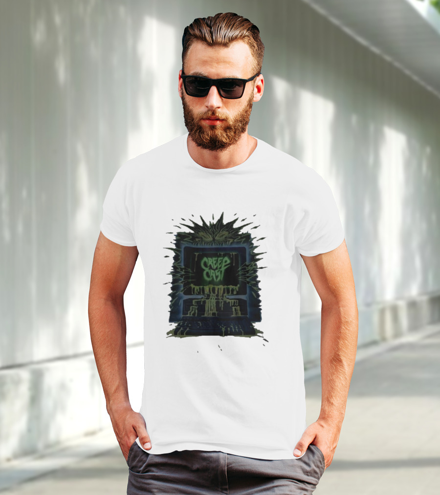 Creep Cast Horror Computer Monster Who Up Creepin T-Shirt