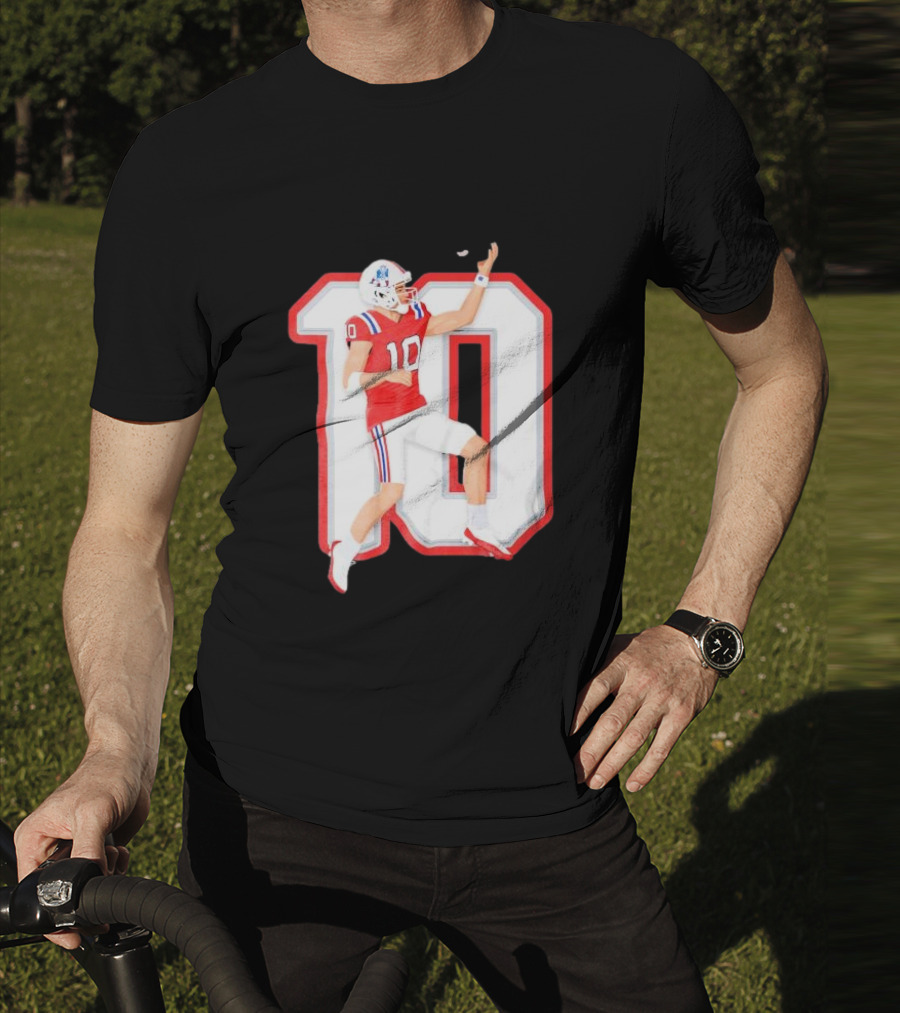 Air Maye Touchdown Flip Football Jersey Number 10 T-Shirt