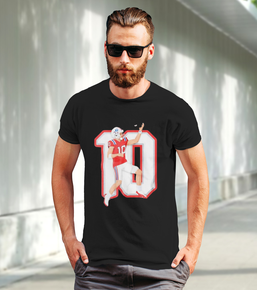 Air Maye Touchdown Flip Football Jersey Number 10 T-Shirt