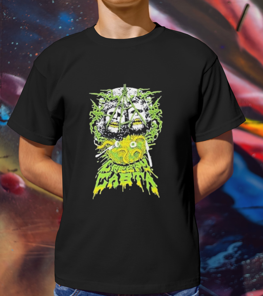Creepycasta Creepy Tentacled Skull Neon Eyes T-Shirt