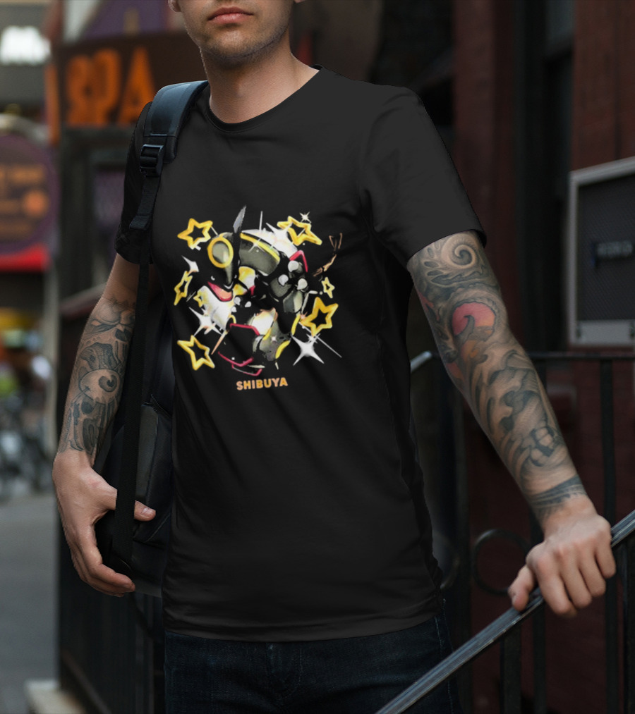 Pokémon Center Shibuya Shiny Rayquaza Stars T-Shirt