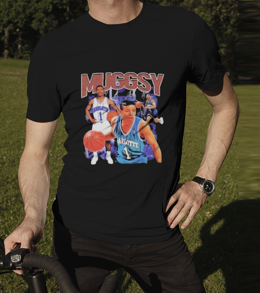 Muggsy Bogues Charlotte Basketball Legend T-Shirt